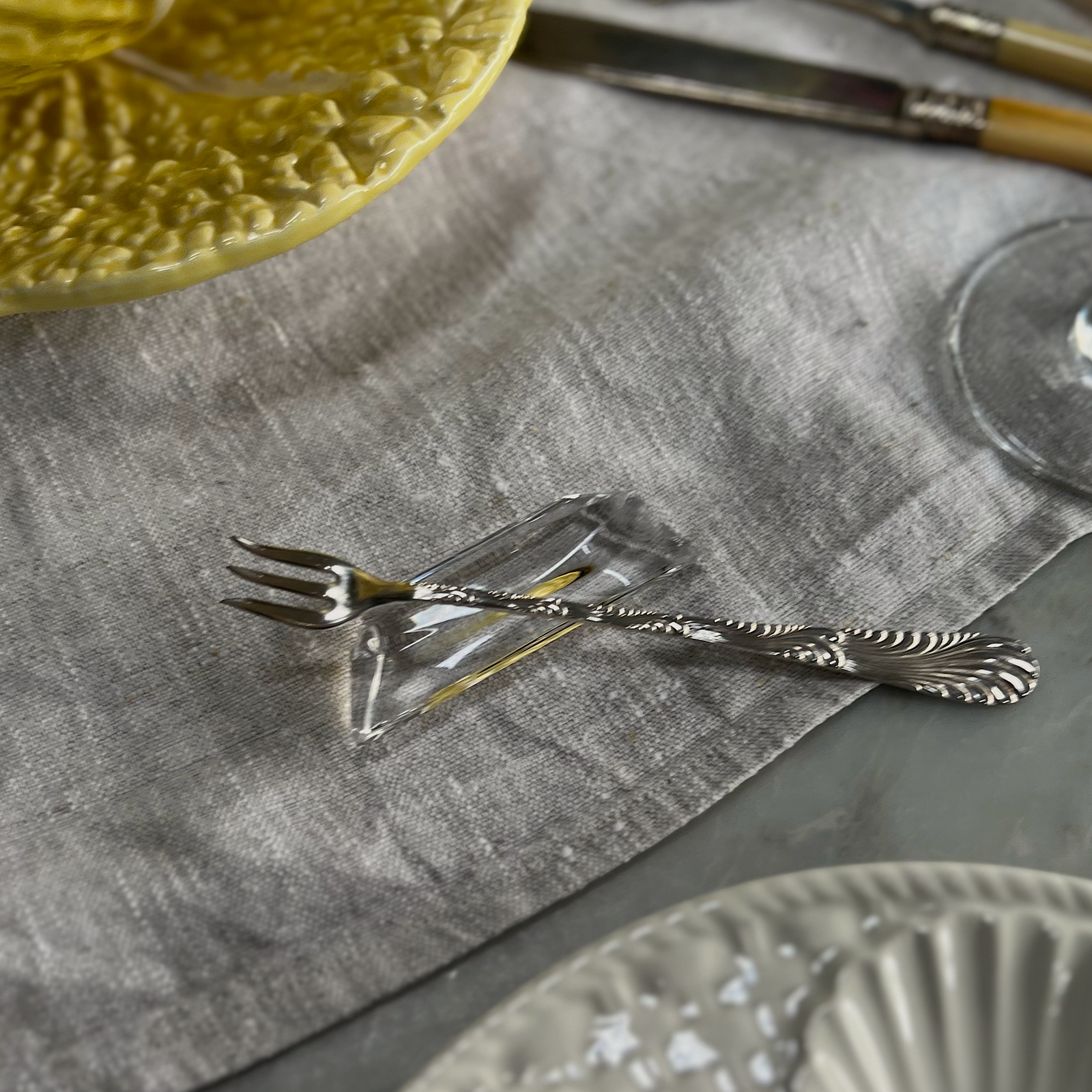 Silver Fancy Oyster Forks