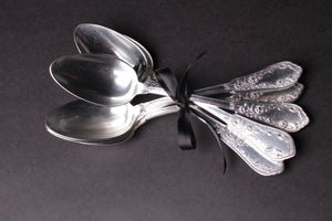 Vintage Decorative Silver Spoon Set