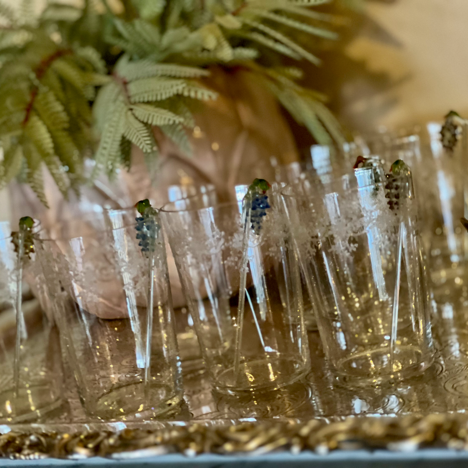 Baccarat Crystal Etched Water Glasses