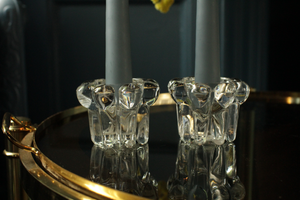 Vintage Crystal Decorative Candle Holders