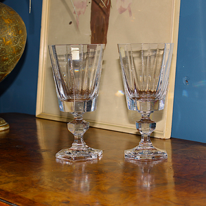 Lovely French Crystal Glasses by 'Crystalleries Royal de Champagne'