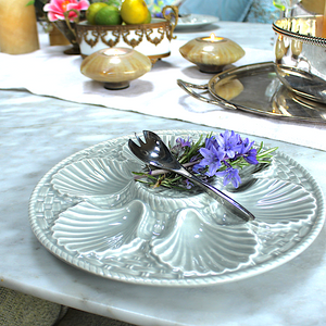 Silver Oyster Forks Contemporary Style