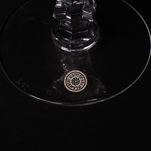 Crystal Cut Wine Glasses by Val Saint Lambert 'Heidleberg'