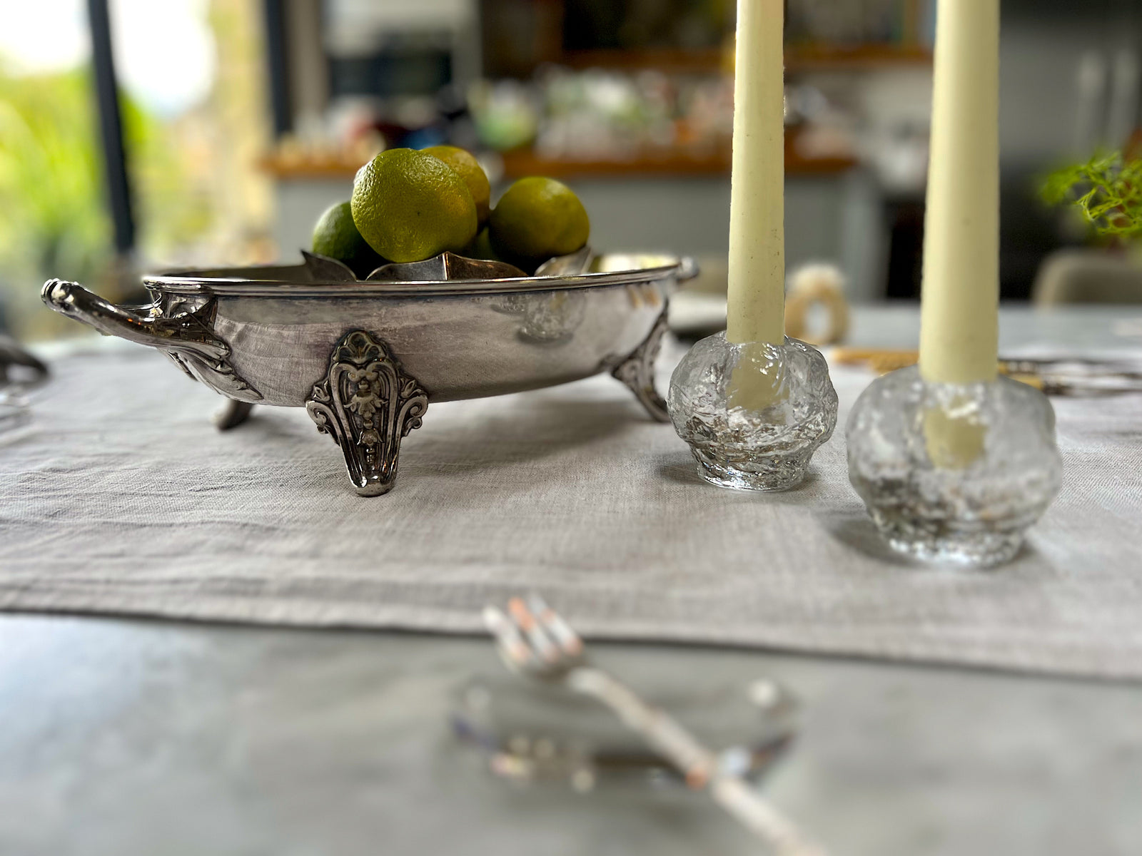 Silver Trio of Decorative Serving Dishes