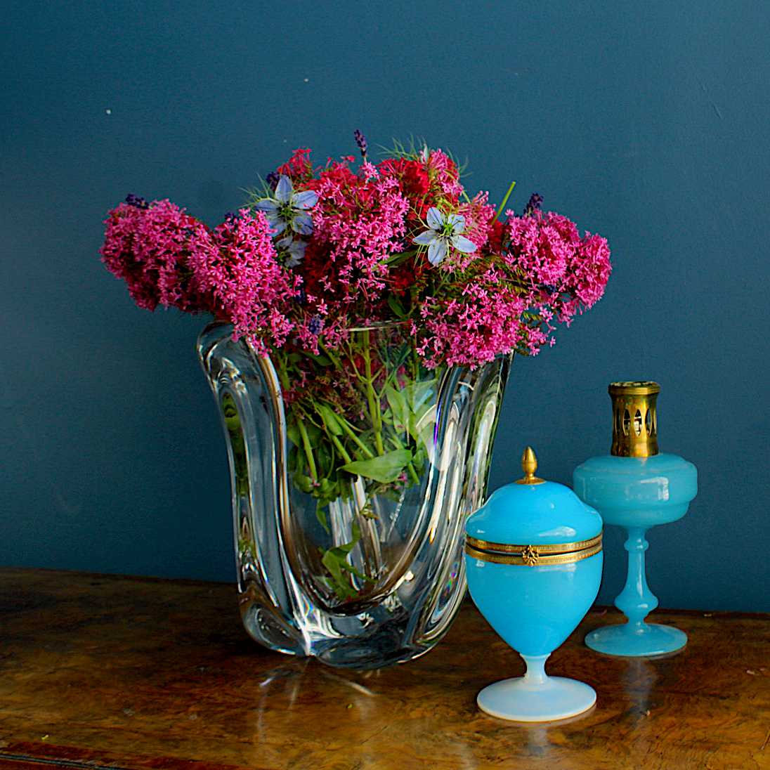 Opulent Large Val Saint Lambert Crystal Vase