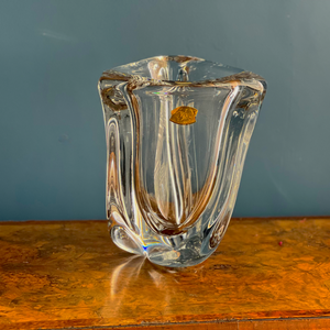 Opulent Large Val Saint Lambert Crystal Vase