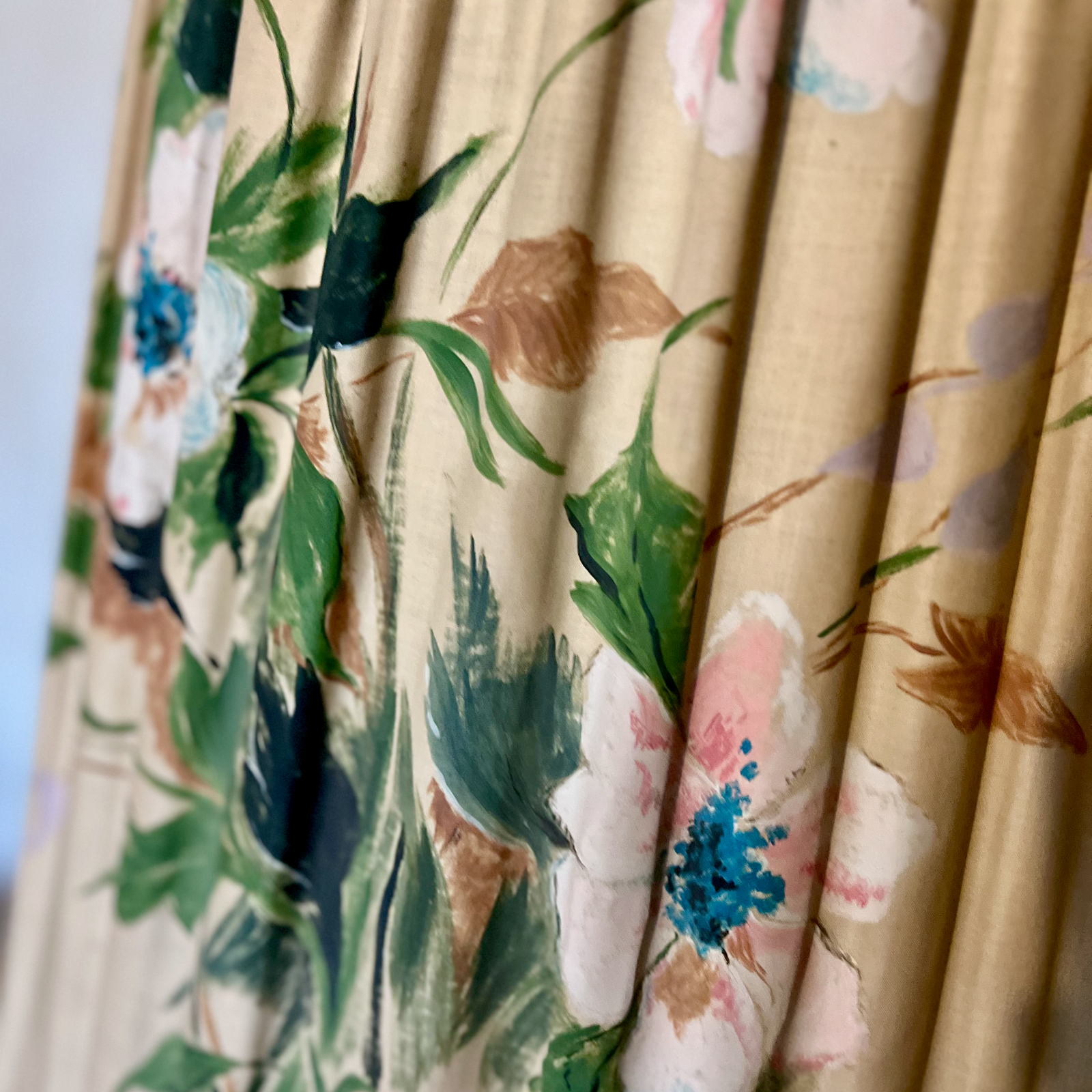 Signed Maison Bagues Large Silk Hand Painted Lampshade