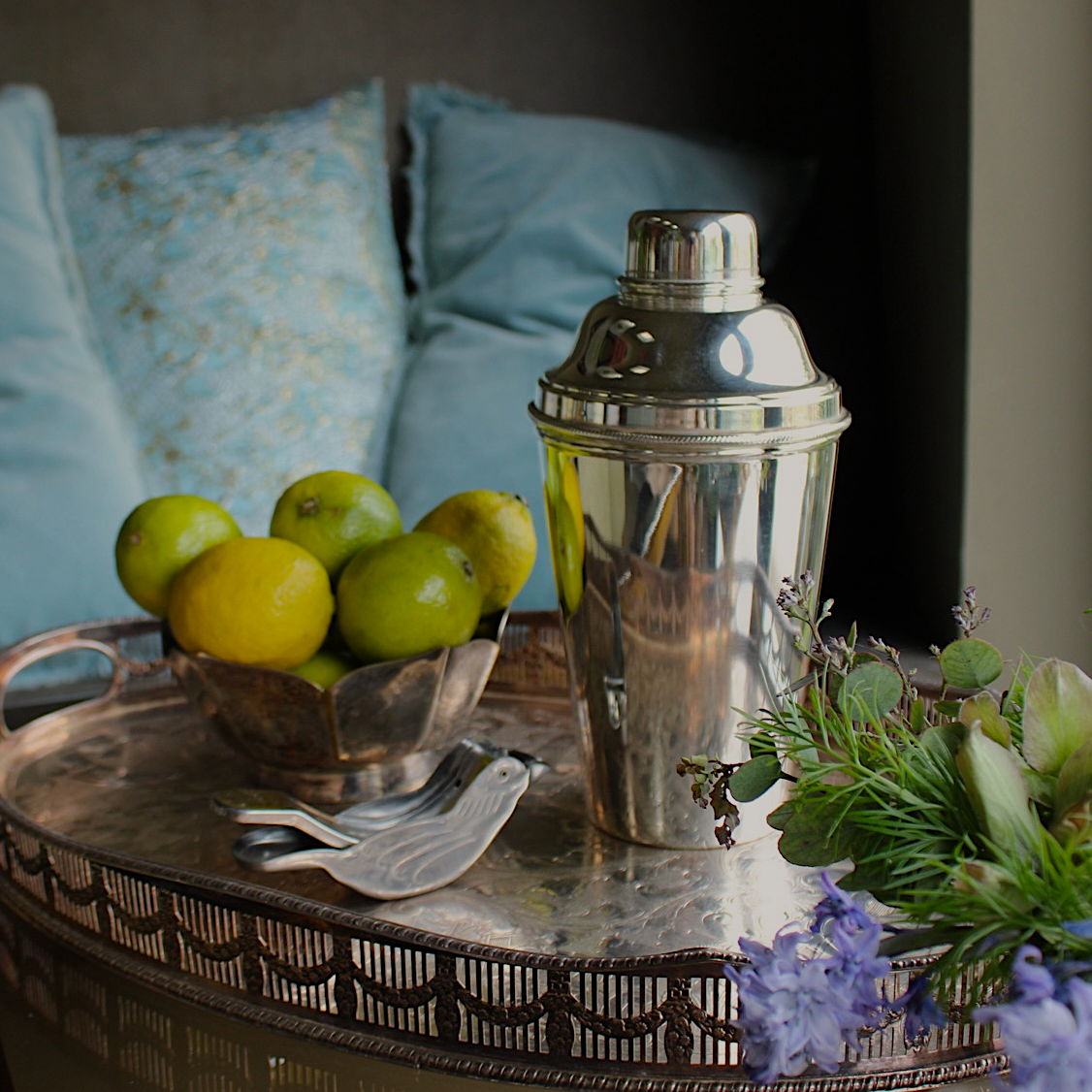 Large silver Plated Art Deco Cocktail Shaker