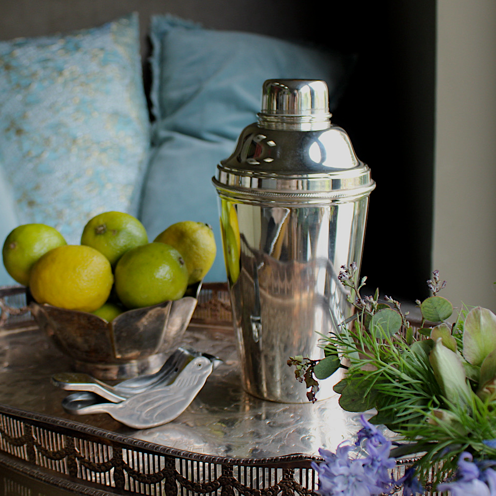 Large silver Plated Art Deco Cocktail Shaker